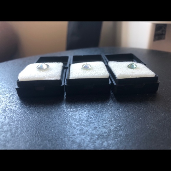 3 Authentic Moissanite Loose Stones Test Positive - Picture 4 of 8